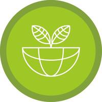 Ecosystem Line Multi Circle Icon vector