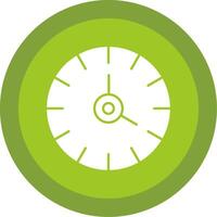 Clock Glyph Multi Circle Icon vector