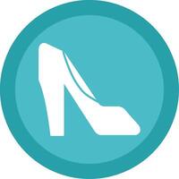 High Heels Glyph Multi Circle Icon vector