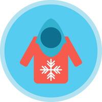 Hoodie Flat Multi Circle Icon vector
