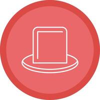 Hat Line Multi Circle Icon vector