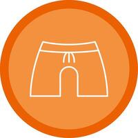 Boxer Line Multi Circle Icon vector