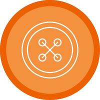 Cloth Button Line Multi Circle Icon vector