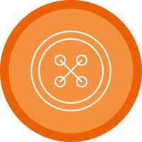 Cloth Button Line Multi Circle Icon vector