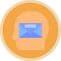 Email Flat Multi Circle Icon vector