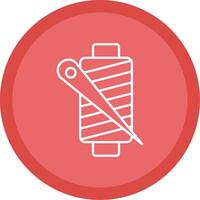 Thread Line Multi Circle Icon vector