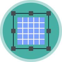 Grid Flat Multi Circle Icon vector