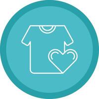 Favorite Line Multi Circle Icon vector