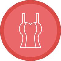 Tanktop Line Multi Circle Icon vector