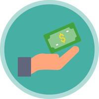 Payment Flat Multi Circle Icon vector