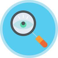 Observation Flat Multi Circle Icon vector