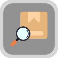 Tracking Flat Round Corner Icon vector