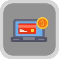 Payment Method Flat Round Corner Icon vector