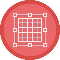 Grid Line Multi Circle Icon vector