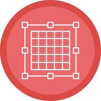 Grid Line Multi Circle Icon vector