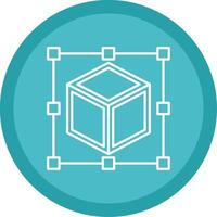 Scale Line Multi Circle Icon vector