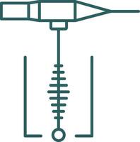 Welding Line Gradient Round Corner Icon vector