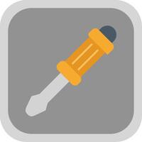 Screwdriver Flat Round Corner Icon vector