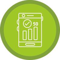 Good Signal Line Multi Circle Icon vector