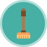 Floor Mop Flat Multi Circle Icon vector