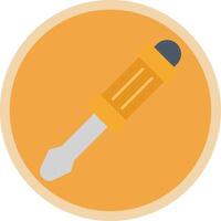 Screwdriver Flat Multi Circle Icon vector