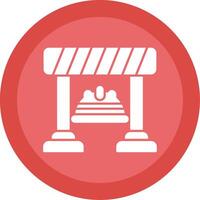 Barrier Glyph Multi Circle Icon vector