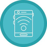 Signal Line Multi Circle Icon vector