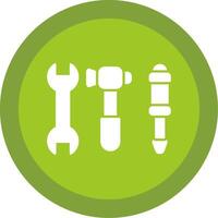 Tools Glyph Multi Circle Icon vector