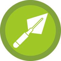 Trowel Glyph Multi Circle Icon vector