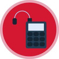 Microphone Flat Multi Circle Icon vector