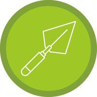 Trowel Line Multi Circle Icon vector