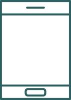 Cellphone Line Gradient Round Corner Icon vector