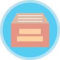 Archive Flat Multi Circle Icon vector