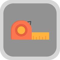 Measure Flat Round Corner Icon vector