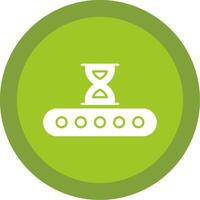 Waiting Glyph Multi Circle Icon vector