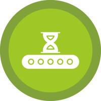 Waiting Glyph Multi Circle Icon vector