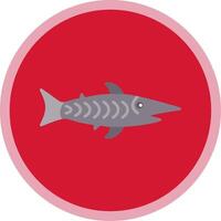 tiburón plano multi circulo icono vector