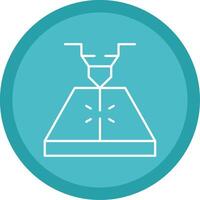 Laser Line Multi Circle Icon vector