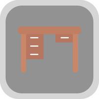 Table Flat Round Corner Icon vector