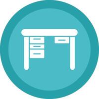 Table Glyph Multi Circle Icon vector