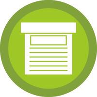 Storage Box Glyph Multi Circle Icon vector