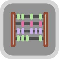 Abacus Flat Round Corner Icon vector