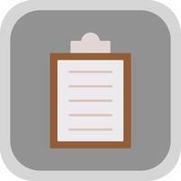 Clipboard Flat Round Corner Icon vector