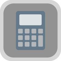 Calculator Flat Round Corner Icon vector