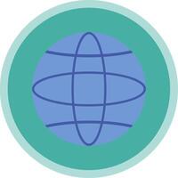 Global Flat Multi Circle Icon vector