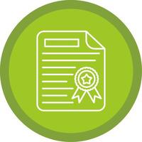 Diploma Line Multi Circle Icon vector