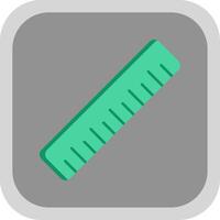 Ruler Flat Round Corner Icon vector