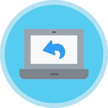 Back Flat Multi Circle Icon vector