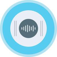 Recording Flat Multi Circle Icon vector