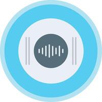 Recording Flat Multi Circle Icon vector